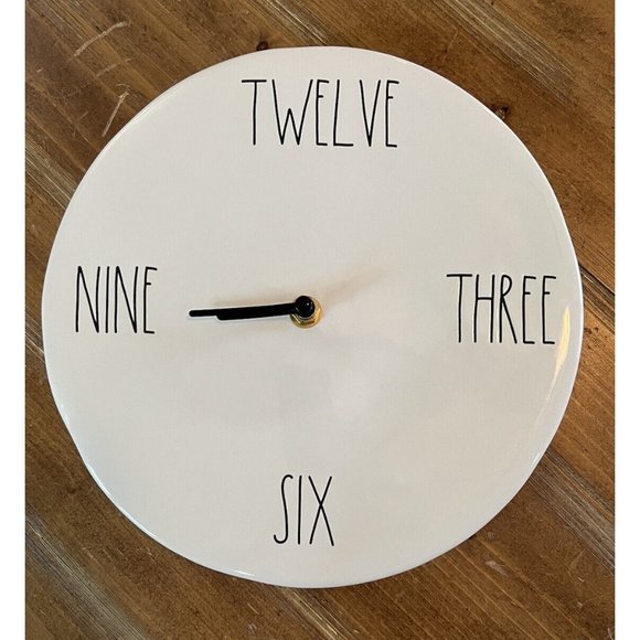 Rae Dunn Wall Decor Rae Dunn Ceramic Wall Clock 9 Artisan Collection By Magenta Poshmark